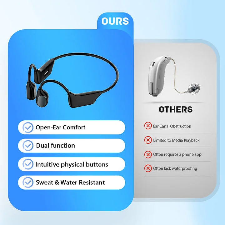 👑2026 Eaily Hot Sale Ends Today: 70% OFF! Rediscover Clear Sound with the X1 — Smart Open-Ear Bone Conduction Hearing Headset